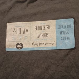 JOURNEY T-SHIRT - Large - Midnight Train Going Anywhere Ticket Music Tee Shirt